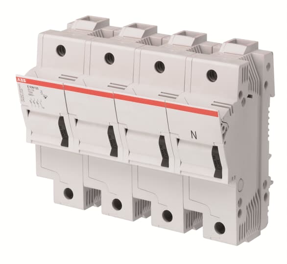 ABB - E 93N/125 fuse disconnector portafusibile, 3P+N, 125 A.