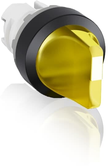 ABB - M2SSV2-11Y Selector Switch 2 Positions 90°, Illuminated, Black Panel.
