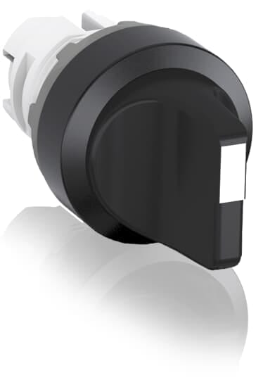 ABB - M3SSV1-10B Selector Switch 3 Position Stabilized, Black with Black Plate.