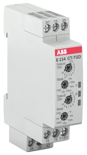 ABB - E234 CT-TGD.22 RELE TEMPORIZZATORE per un controllo preciso del tempo.