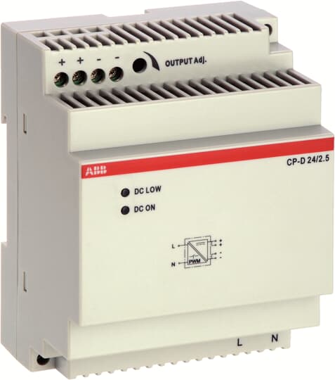 ABB - CP-D 24/2.5 Alimentatore 2.5A 24VCC per un'efficace alimentazione a 24VCC.