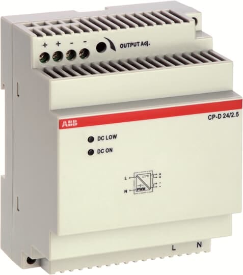 ABB - CP-D 24/2.5 Alimentatore 2.5A 24VCC per un'efficace alimentazione a 24VCC.