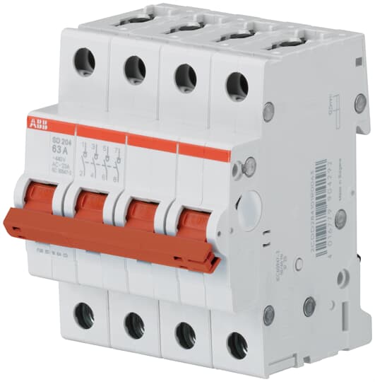ABB - SD204/63 Switch Disconnector 4P 63 INTERRUTTORE-SEZIONATORE