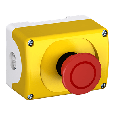 ABB - Custodie in plastica a 1 foro con pulsante per MEPY1-1035 Enclosure.