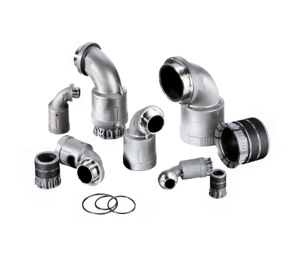 ABB - FTNG 90D M25 NW17 PA6/BR IP69 GRY RACC.90G DN17 M25 PA6+OTT.NICH. GR IP69