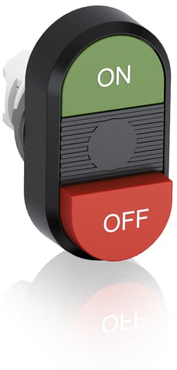 ABB - Green/Red Modular Double Pushbutton MPD14-11B Pulsante Doppio.