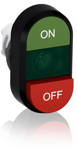 ABB - Pulsante doppio modulare verde/rosso MPD14-11G.