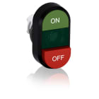 ABB - Pulsante doppio modulare verde/rosso MPD14-11G.