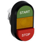 ABB - Green/Red Modular Double Pushbutton MPD15-11Y Pulsante Doppio.