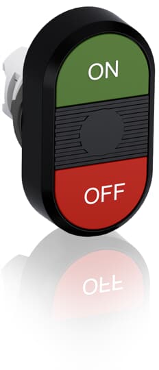 ABB - Green/Red Modular Double Pushbutton MPD3-11B Pulsante Doppio.