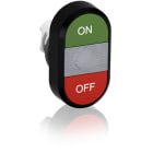 ABB - Pulsante doppio modulare verde/rosso MPD3-11C.