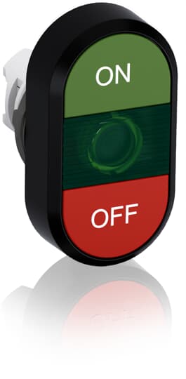 ABB - Pulsante doppio modulare verde/rosso MPD3-11G.