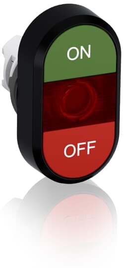 ABB - Green/Red Modular Double Pushbutton MPD3-11R Pulsante Doppio.