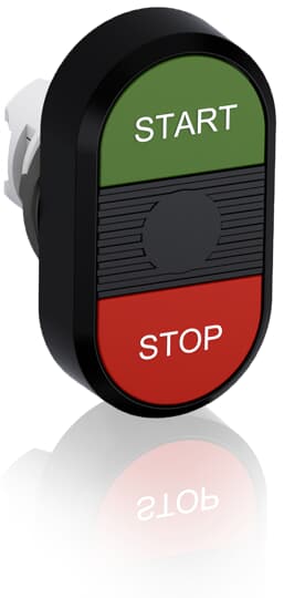 ABB - Pulsante doppio modulare verde/rosso MPD4-11B.