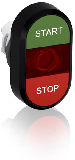 ABB - Pulsante doppio modulare verde/rosso MPD4-11R.
