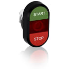 ABB - Pulsante doppio modulare verde/rosso MPD4-11R.