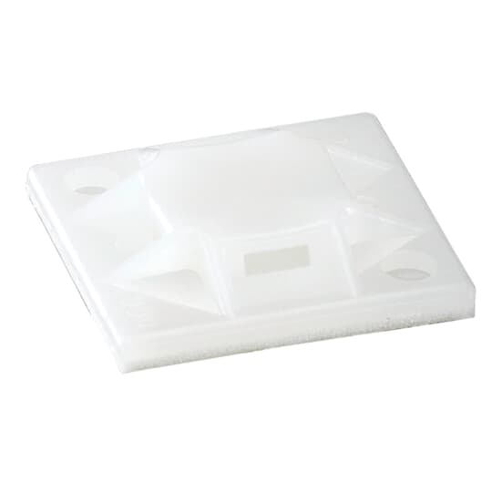 ABB - Base in nylon e gomma nera, dimensioni 25,4x25,4mm con vite inclusa, confezione da 100 pezzi.