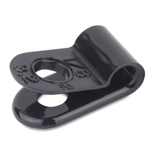 ABB - Clip fermacavo nero 100pz D6.35x9.53, bordo liscio .25 dia.