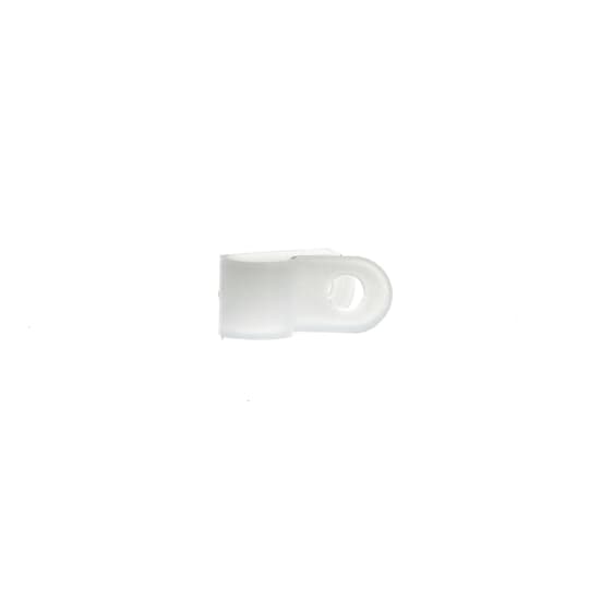 ABB - Clip fermacavo bianco con bordo liscio, diametro 6.35x9.53 mm, confezione da 100 pezzi.