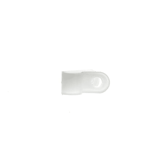 ABB - Clip fermacavo bianco con bordo liscio, diametro 6.35x9.53 mm, confezione da 100 pezzi.