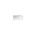 ABB - Clip fermacavo bianco con bordo liscio, diametro 6.35x9.53 mm, confezione da 100 pezzi.