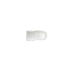 ABB - Clip fermacavo bianco con bordo liscio, diametro 6.35x9.53 mm, confezione da 100 pezzi.