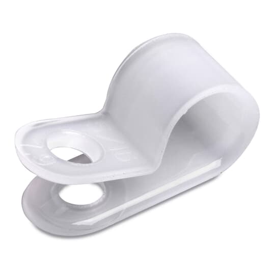 ABB - Clip fermacavo bianco con bordo liscio, diametro 12.70mm, confezione da 100 pezzi.
