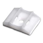 ABB - Clip fermacavo bianco con bordo liscio, diametro 1.3 mm, confezione da 500 pezzi.