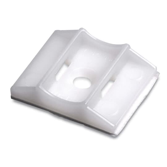 ABB - Clip fermacavo bianco con bordo liscio, diametro 1.3 mm, confezione da 500 pezzi.
