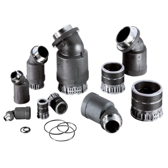 ABB - FTNG 45D M20 NW17 PA6/BR IP69 BLK RACC.45G DN17 M20 PA6+OTT.NICH. BK IP69.