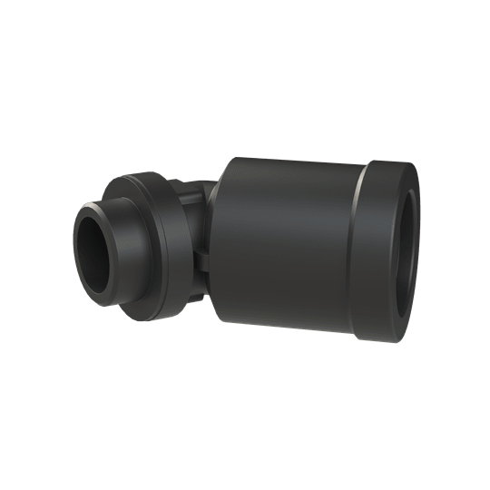 ABB - FTNG 45D M25 NW17 PA6/BR IP69 BLK RACC.45G DN17 M25 PA6+OTT.NICH. BK IP69.