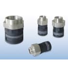 ABB - Raccordo girevole diritto in nylon nero M12 DN10 IP68 per applicazioni industriali.