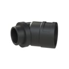 ABB - Conduttore flessibile 45 metri, diametro 13mm, colore nero, in materiale PA6/BR. Connettore 45 gradi, diametro 29mm, materiale PA6, ottone nichelato, colore nero, grado di protezione IP68.