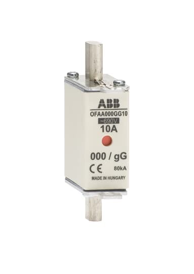 ABB - HRC fuse link OFAA000GG2 gG NH000 DIN-type 2A 690V.