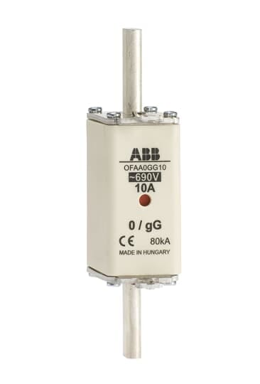 ABB - HRC fuse link OFAA0GG80 FUS NH0 GG 80A 690V DIN-type.