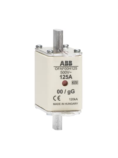 ABB - HRC fuse link NH00 gG OFAF00H160 FUS 160A 500V DIN-type OFAF00H160