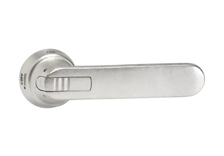 ABB - Maniglia pist. inox 175mm, alb OHM175L12 Handle 175mm stainless steel, white