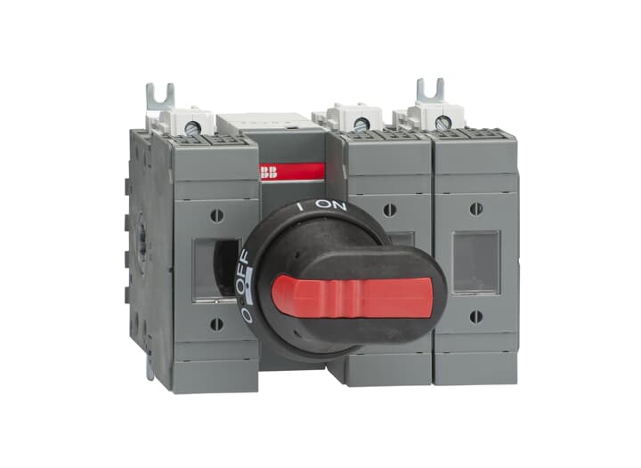 ABB - Fusible disconnect switch, Front Operated, 3-Poles, Class J, 60A, OS60GJ12P SEZ. FUS. J 60A 3P, UL, MANIGLI.