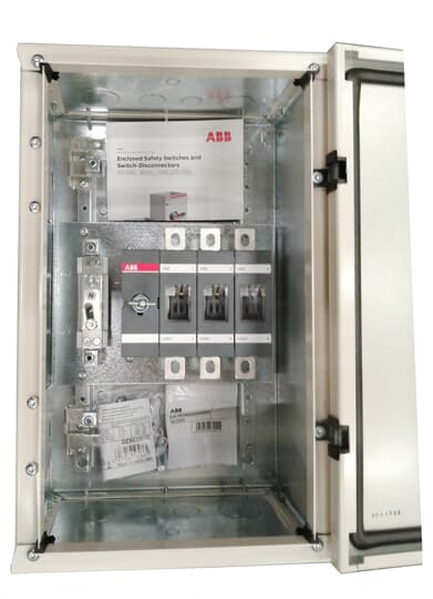 ABB - OT160EVLUU3BZ Encl. Switch Disconnector SEZ CASSETTA MET 3P 160A.