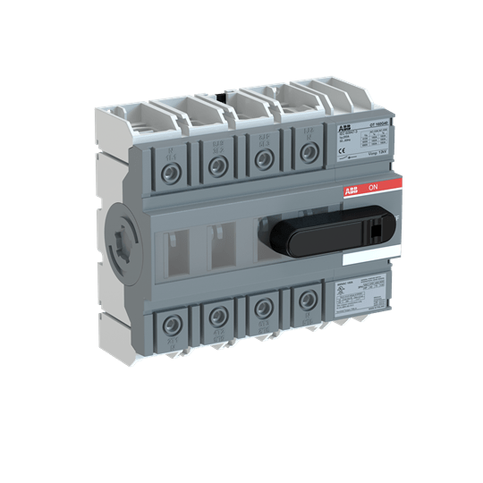 ABB - Front and side operated switch-disconnector OT160G40K SEZ 160A 4P, MAN DIRETTA.