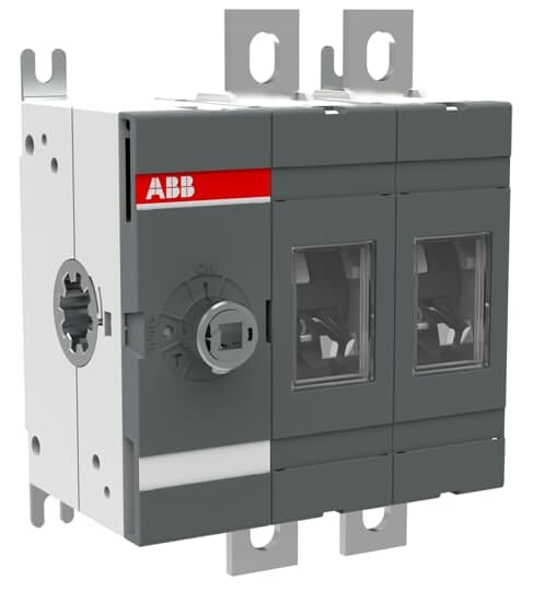 ABB - Front operated switch-disconnector OT250E02 250A BIPOLARE: un sezionatore bipolare di 250A.