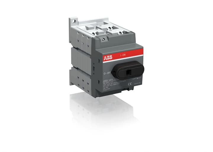 ABB - DC switch-disconnector for 1000 Vdc, 32 Amperes, DETACHIEC 60947-1, -3 OTDC32F4 SEZIONATORE 4P 32A 1200VDC.