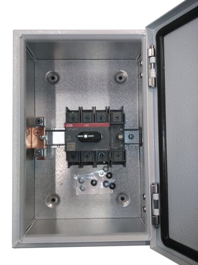 ABB - OTL125B3U Enclosed Switch Disconnector SEZ CASSETTA MET 3P 125A.