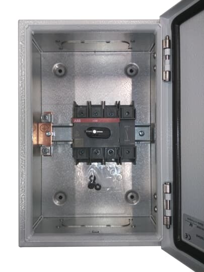ABB - OTL125B4U Enclosed Switch Disconnector SEZ CASSETTA MET 4P 125A.