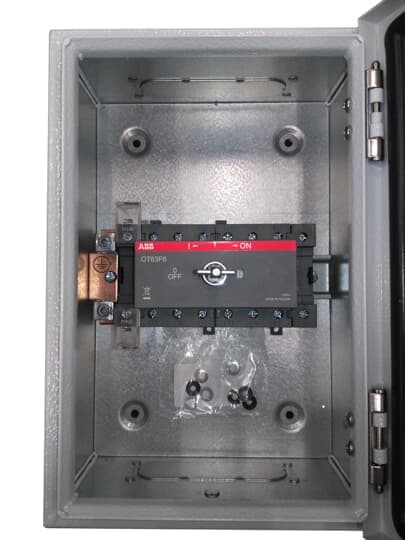 ABB - OTL45B6U Enclosed Switch Disconnector SEZ CASSETTA MET 6P 45A.