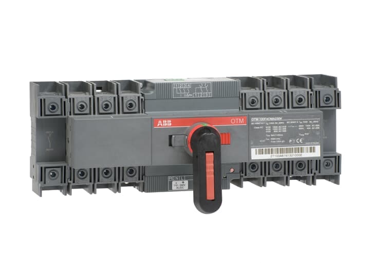 ABB - Change-over switch, motor operation, I-O-II-operation, open transition OTM100F4CMA230V COMMUTATORE 4P 100A MOTO.