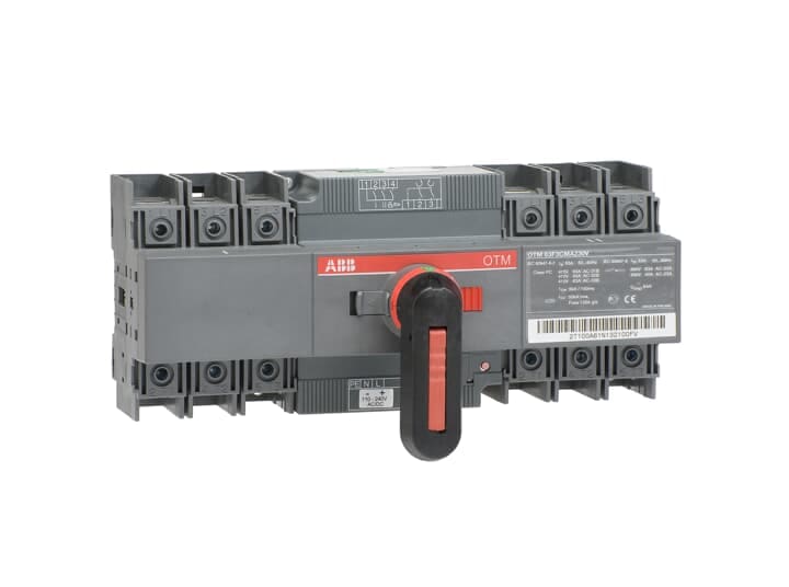 ABB - Change-over switch, motor operation, I-O-II -operation, open transition OTM63F3CMA230V COMMUTATORE 3P 63A MOTORI.