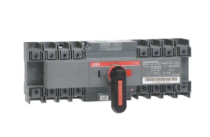 ABB - Change-over switch, motor operation, I-O-II-operation, open transition OTM80F4CMA230V COMMUTATORE 4P 80A MOTORI.