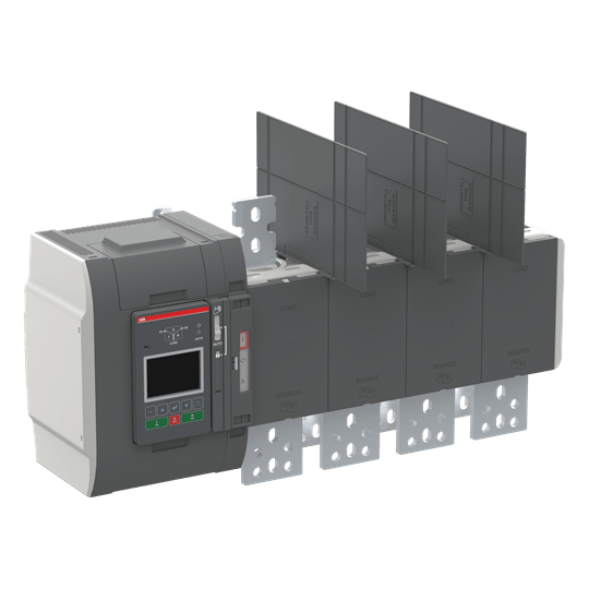 ABB - OXB1000E3S3QB Automatic Transfer Switch IEC Open Style Delayed Transition Type 1000A 3P Level 3 Controller LCD