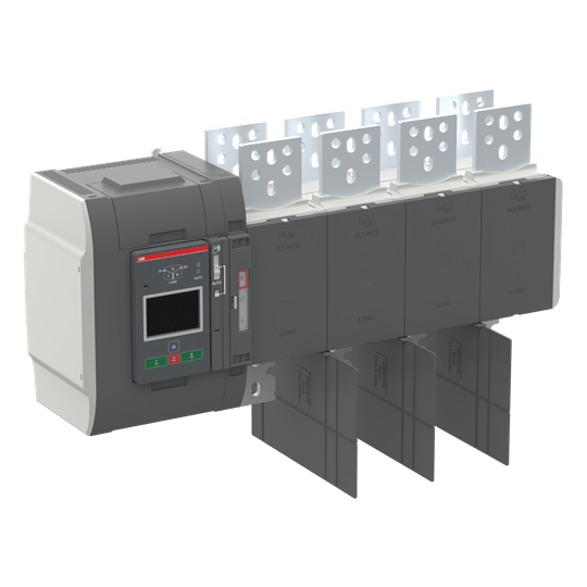 ABB - OXB1000E3S4QT Automatic Transfer Switch IEC 1000A 3P Open Style Delayed Transition Level 4 Controller Touch Operation